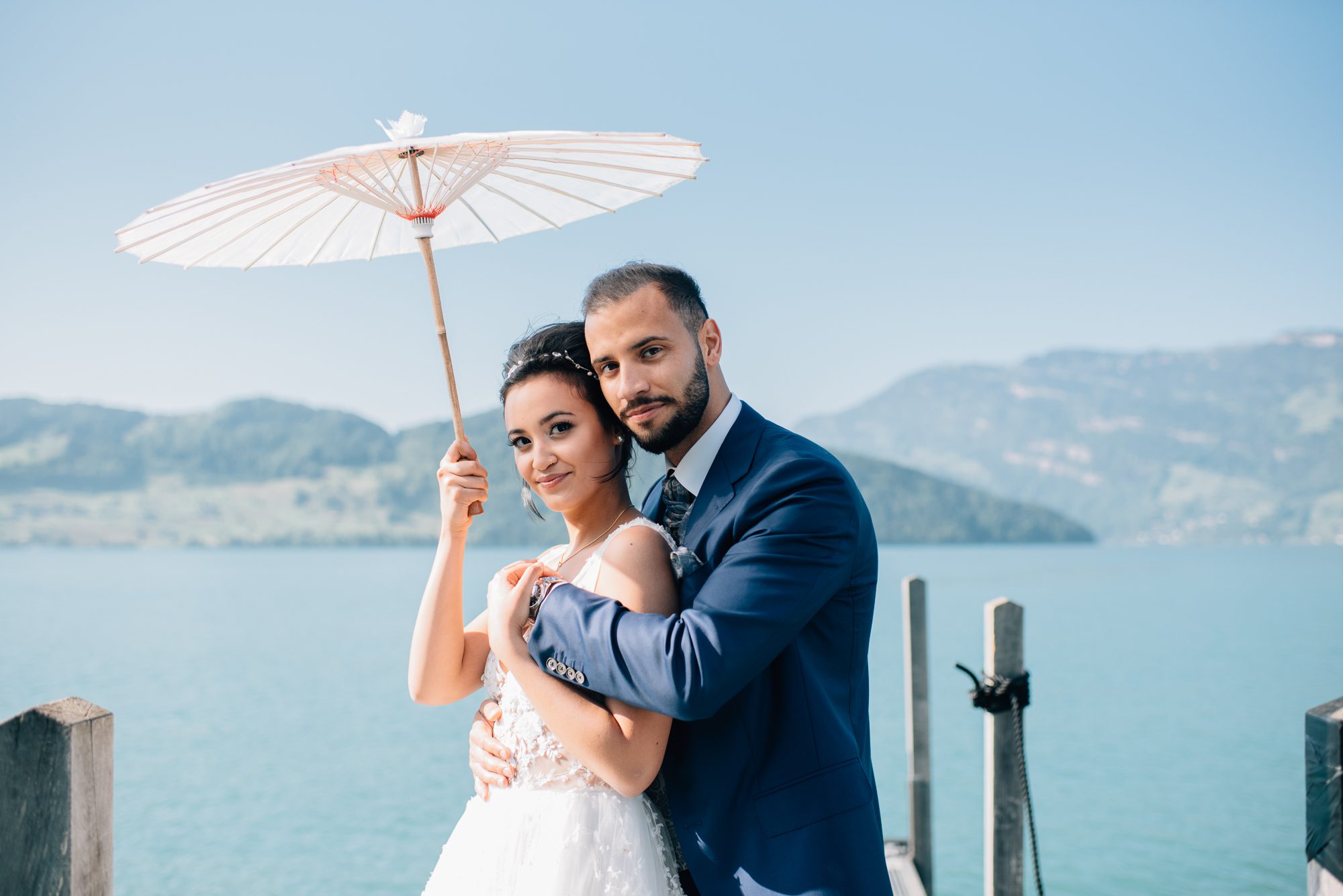 Fotoshooting von hochzeit in luzern 