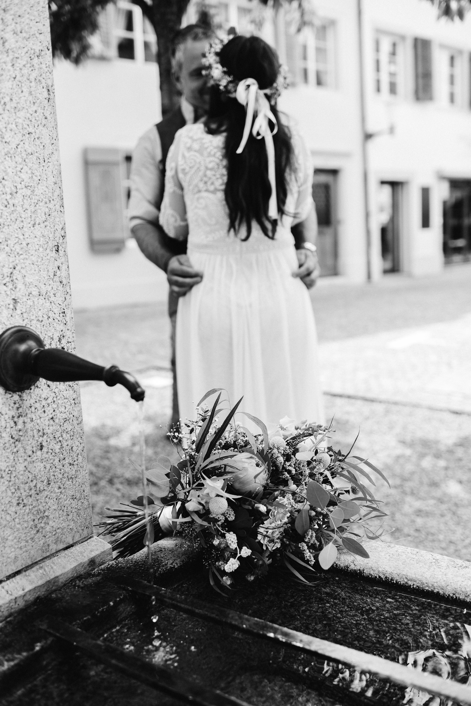 Hochzeit Portrait Sursee Schwarz Weiss